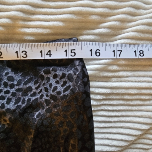 Entro Elegant Black Leopard Print Skirt Size L - Picture 6 of 10